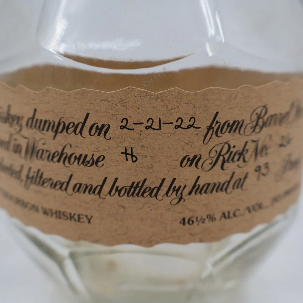 Blanton's Single Barrel Bourbon Whiskey Empty Bottle 750ml Clear Faceted 2-21-22